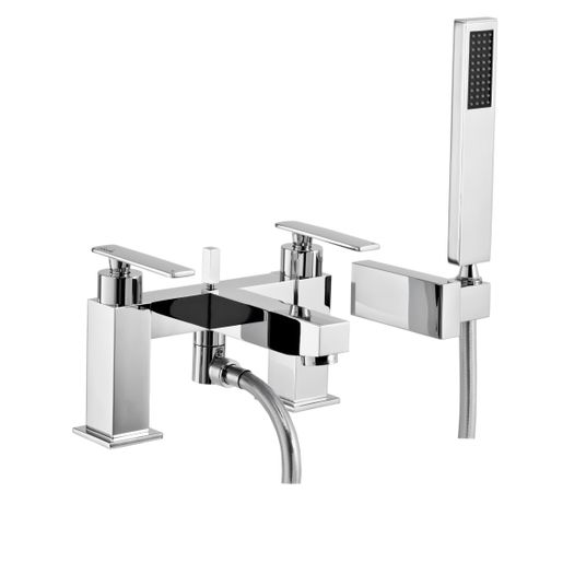 Abode AB4084 Marino Deck Mounted Bath Shower Mixer & Shower Handset in Chrome Price Comparisons | Compare The Build