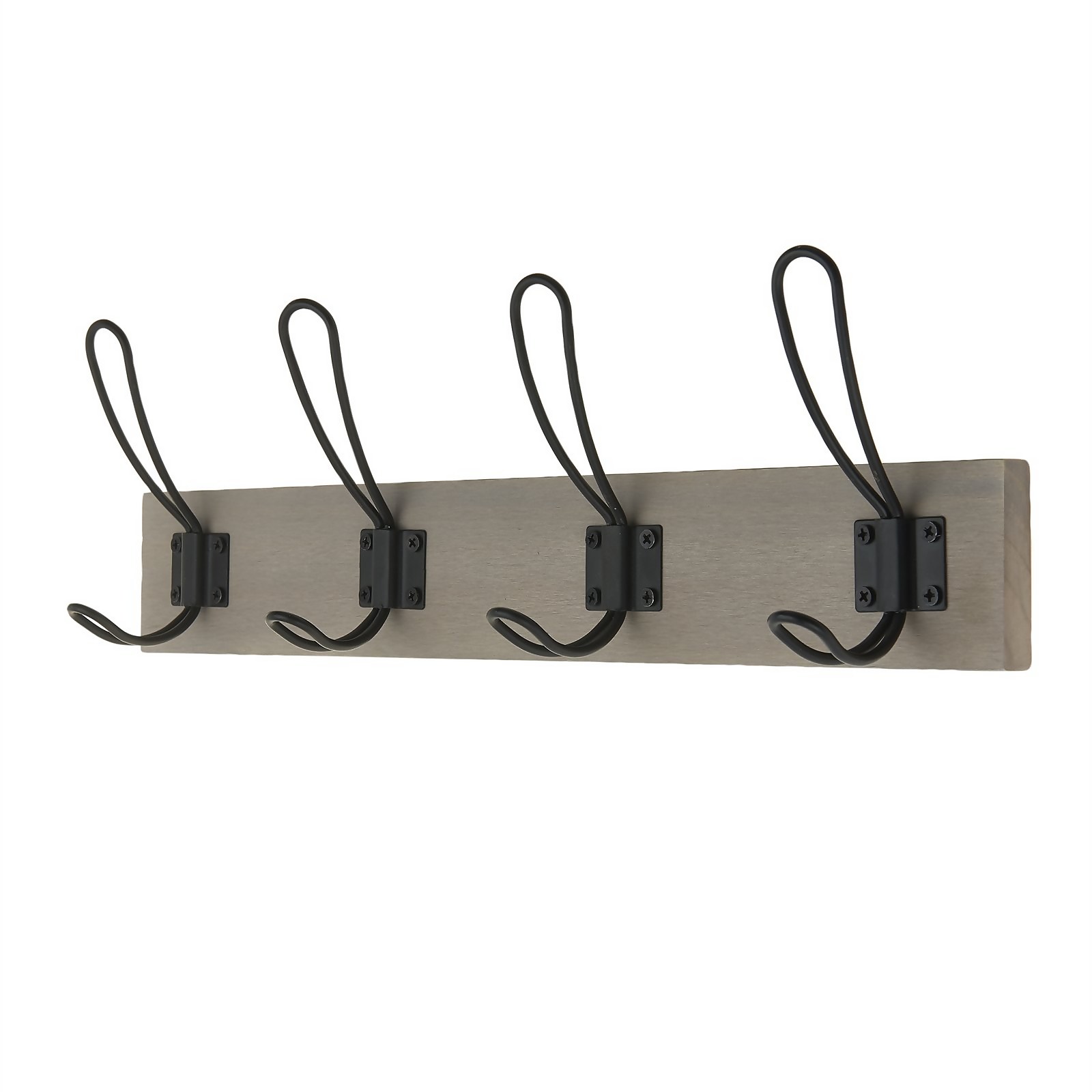 4 Black Wire Hook on Light Grey Ash Board Price Comparisons | Compare The Build