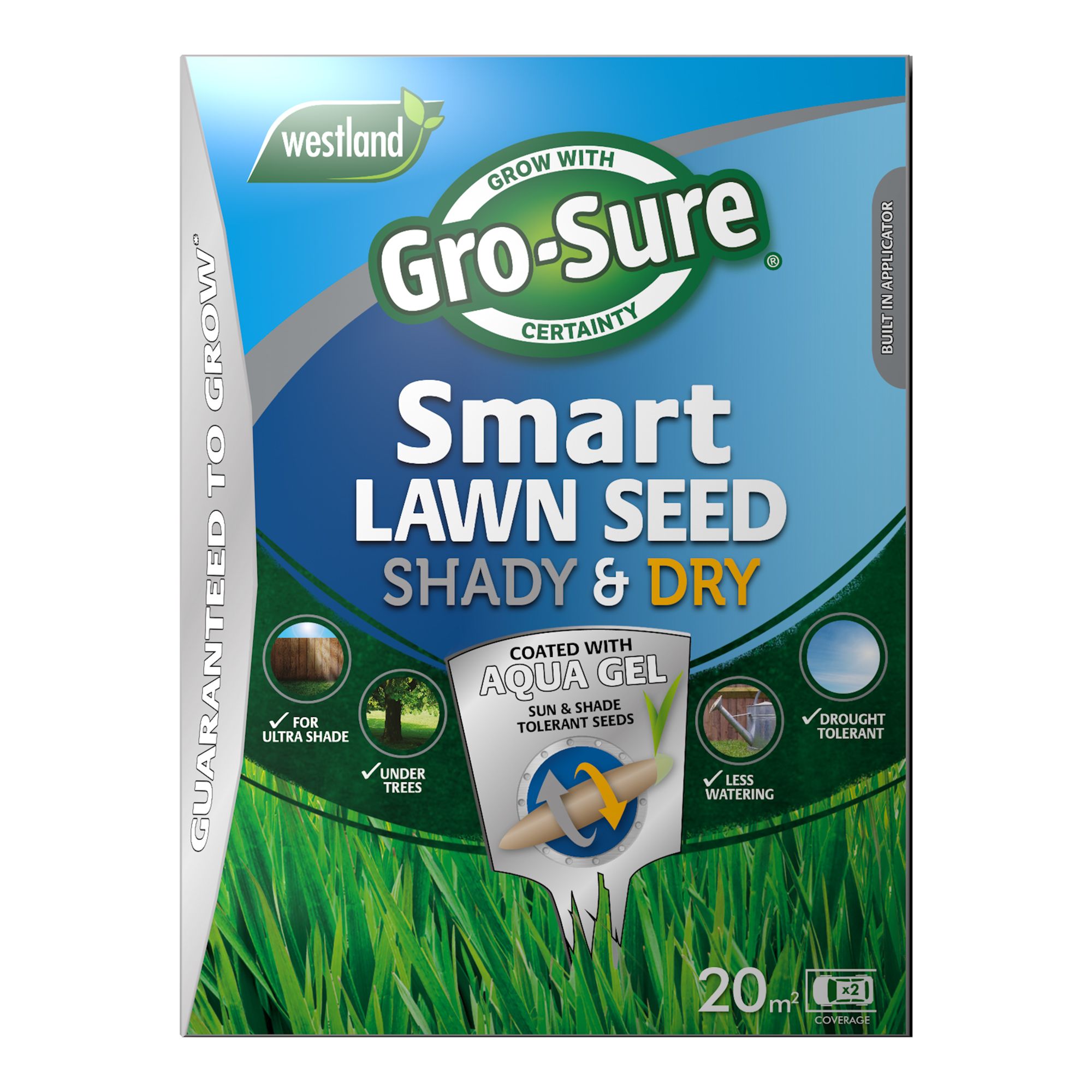 Gro-Sure Smart Seed Lawn Fertiliser 20M² 0.8Kg Price Comparisons | Compare The Build