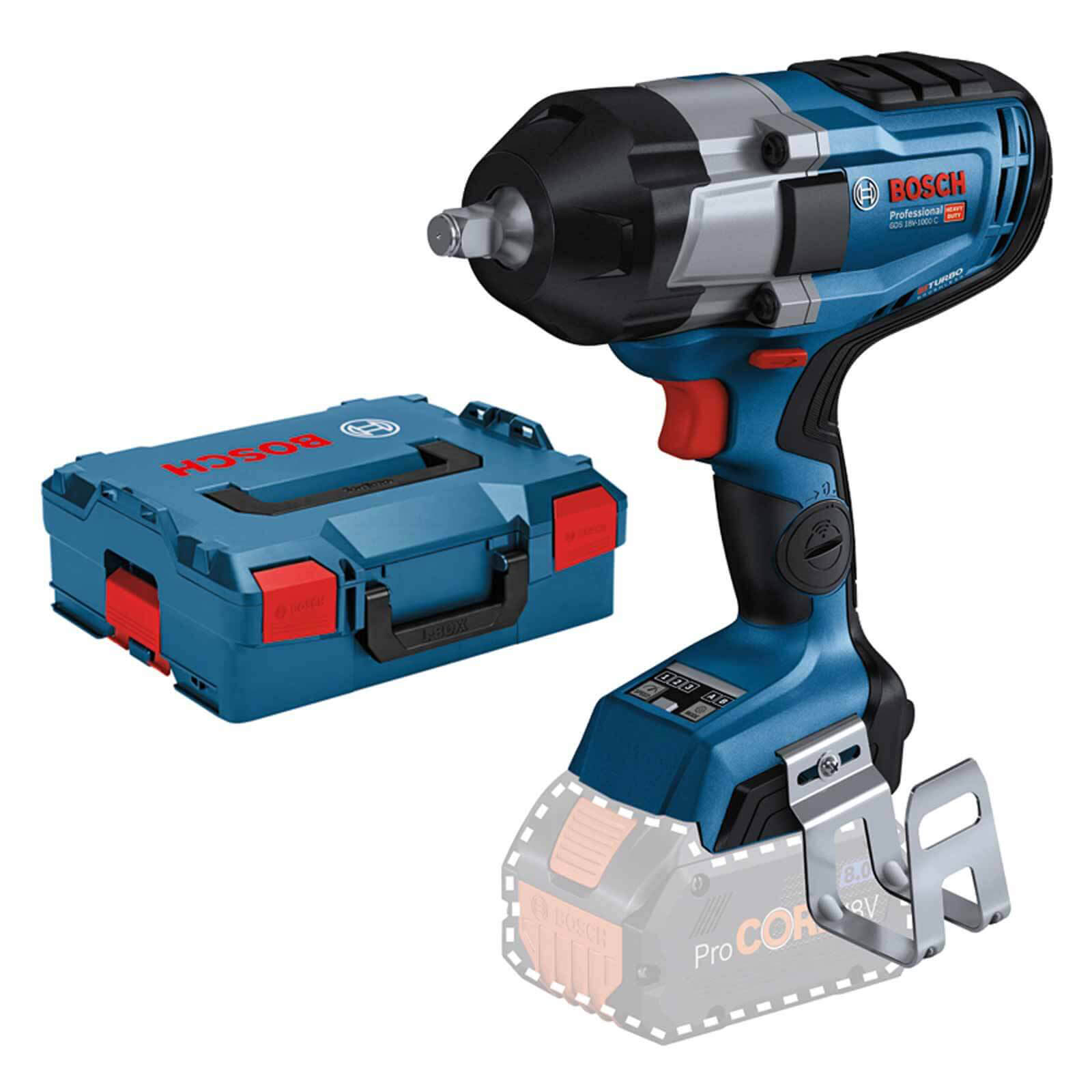 Bosch GDS 18V-1000 C BITURBO 18v Brushless 1/2" Impact Wrench No Batteries No Charger Case Price Comparisons | Compare The Build