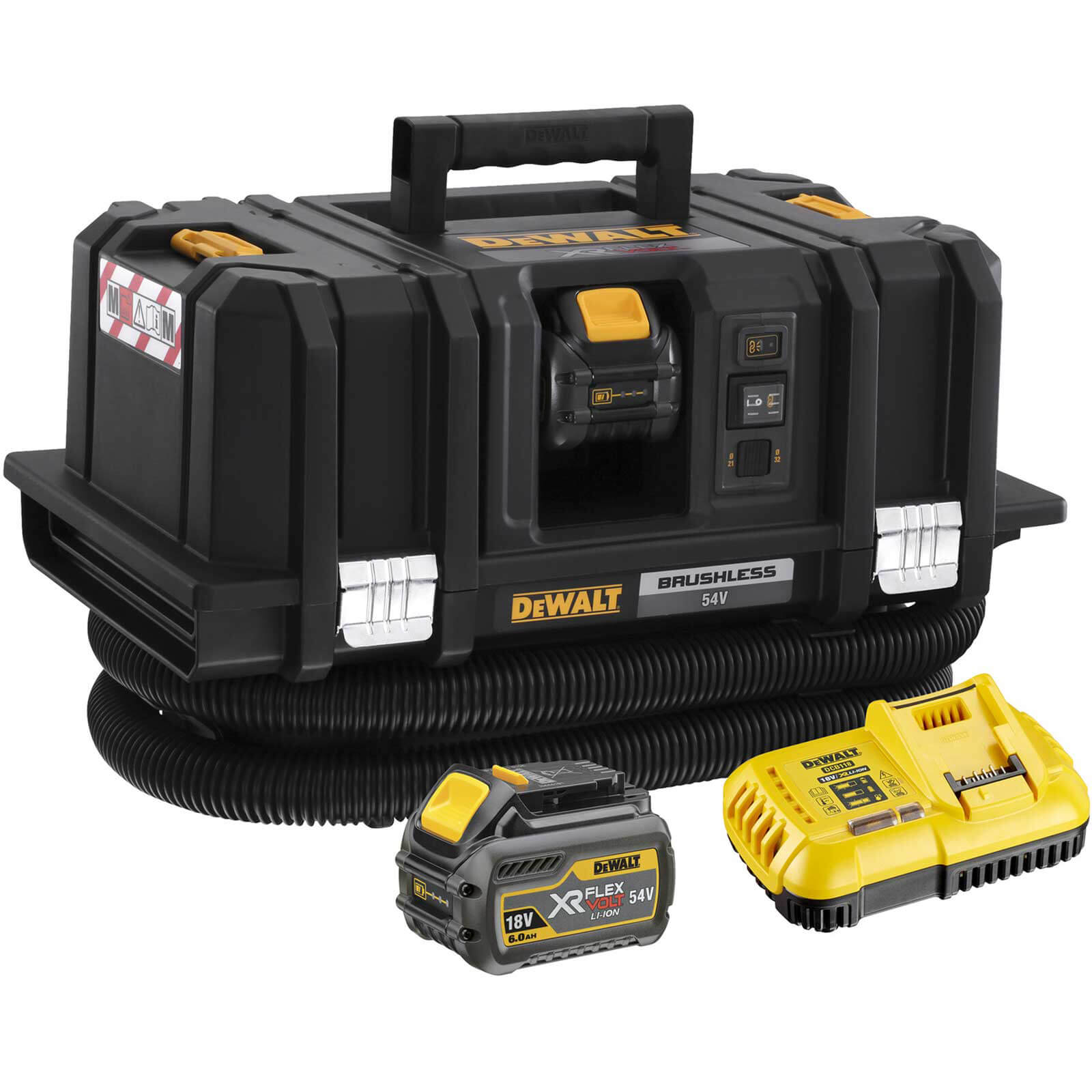 DeWalt 54V Xr Flexvolt M-CLASS Dust Extractor with 2 x 6.0AH Batteries Price Comparisons | Compare The Build