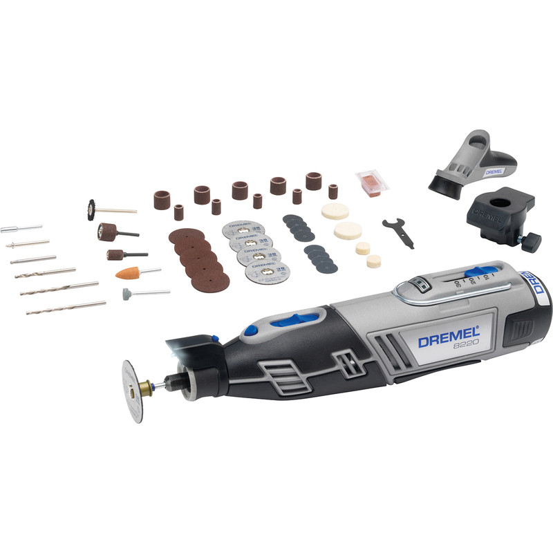 Dremel 8220 12v Cordless Rotary Multi Tool 47 Accessory Kit 1 x 2ah Li-ion Charger Case Price Comparisons | Compare The Build