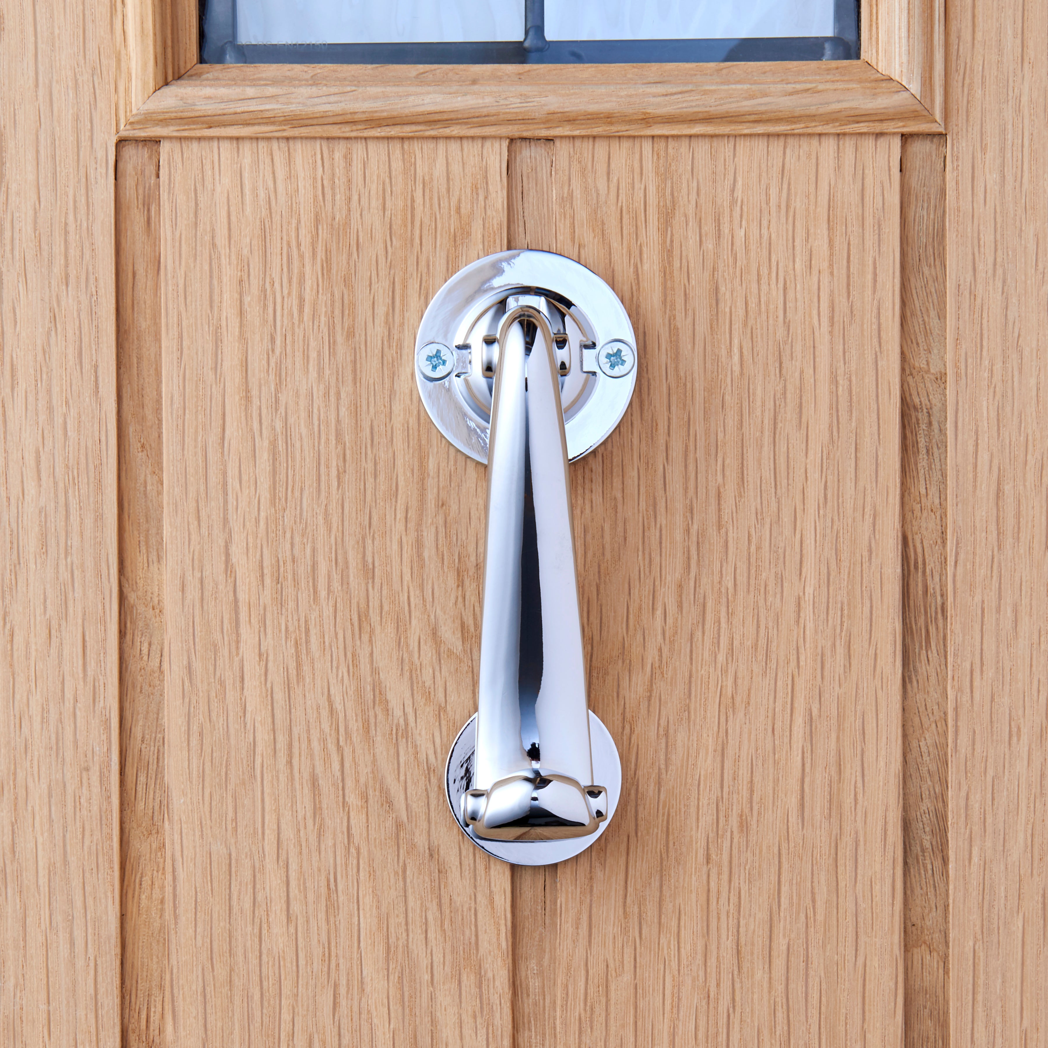 Traditional Scroll Chrome Door Knocker Silver Price Comparisons | Compare The Build