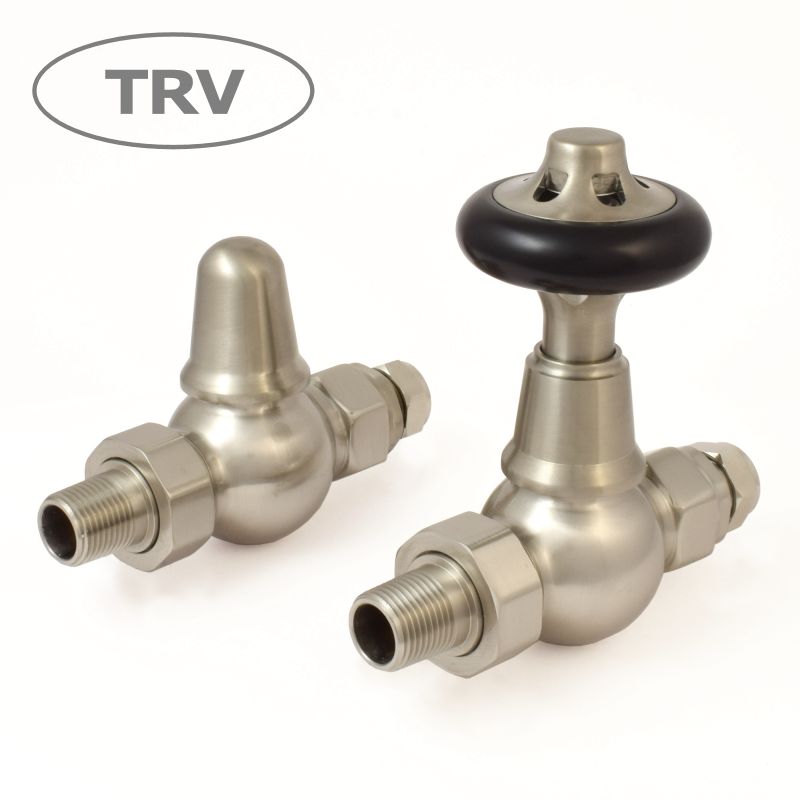 West Thermostatic Valves, Admiral, Satin Nickel Straight | Compare The Build