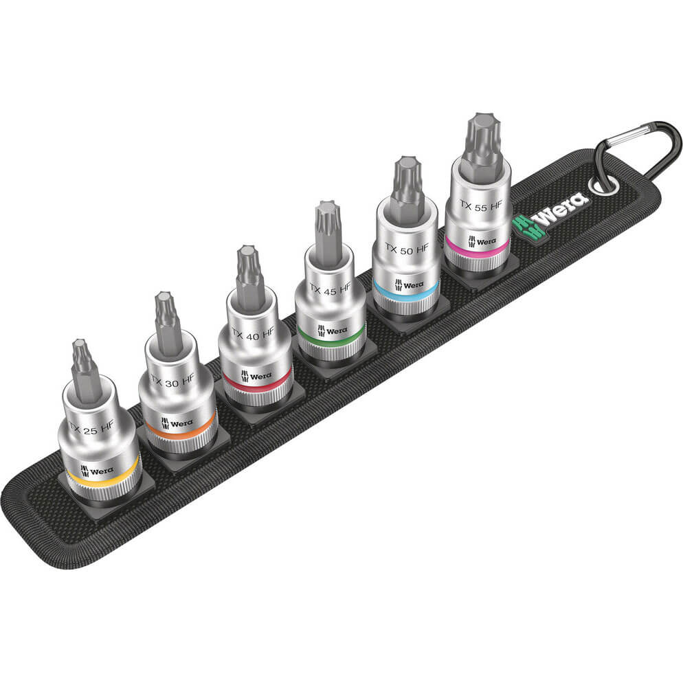 Wera 6 Piece 1/2 Drive Zyklop Torx HF Bit Socket Set 1/2" Price Comparisons | Compare The Build