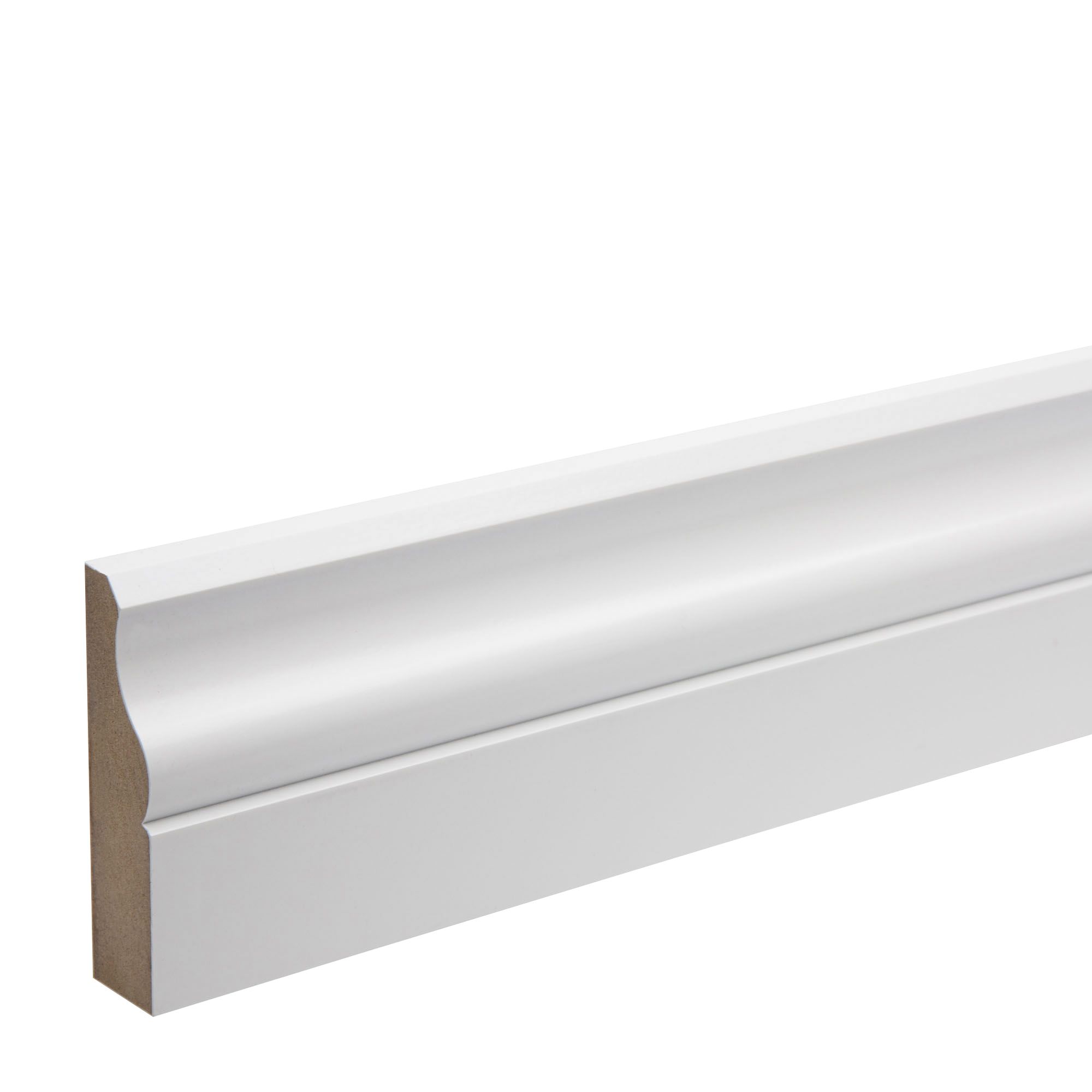 White MDF Ogee Architrave (L)2.18m (W)69mm (T)18mm Price Comparisons | Compare The Build