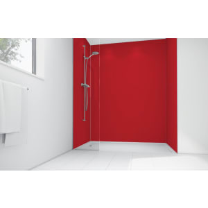 Mermaid Crimson Matt Acrylic Shower Single Shower Panel - 2440 x 600mm Price Comparisons | Compare The Build