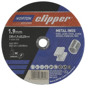 Norton Clipper Metal Inox Cutting Disc - 230mm Price Comparisons | Compare The Build