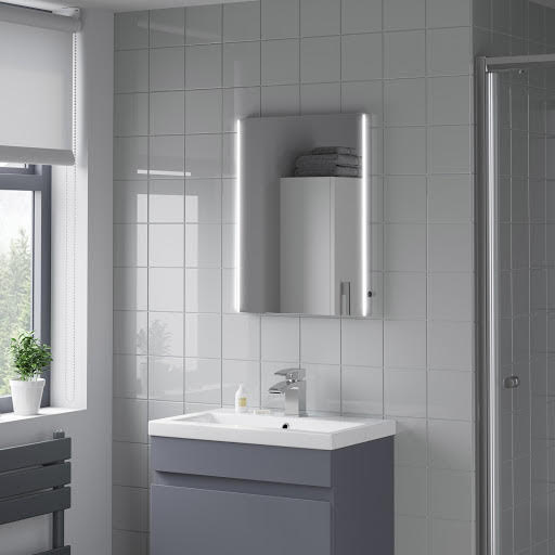 Artis Umbra LED Bathroom Mirror with Demister Pad 600 x 450mm - Mains Power | Compare The Build