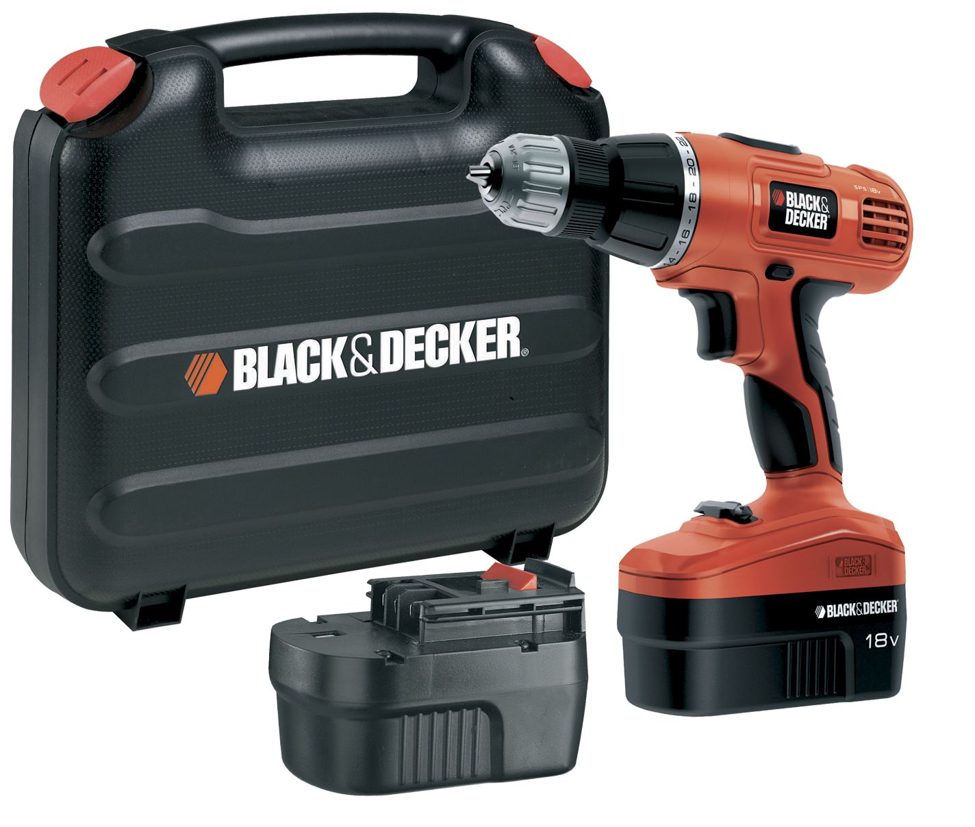 Black & Decker Cordless 18V 1Ah Combi Drill 2 Batteries Epc188Vbk-Gb | Compare The Build