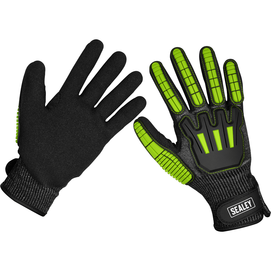 Sealey Cut and Impact Resistant Work Gloves Green / Black XL Pack of 1 Price Comparisons | Compare The Build