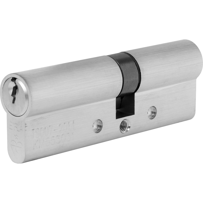 ERA 1 Star 6 Pin Double Euro Cylinder 40-50mm Satin Nickel in Silver Price Comparisons | Compare The Build