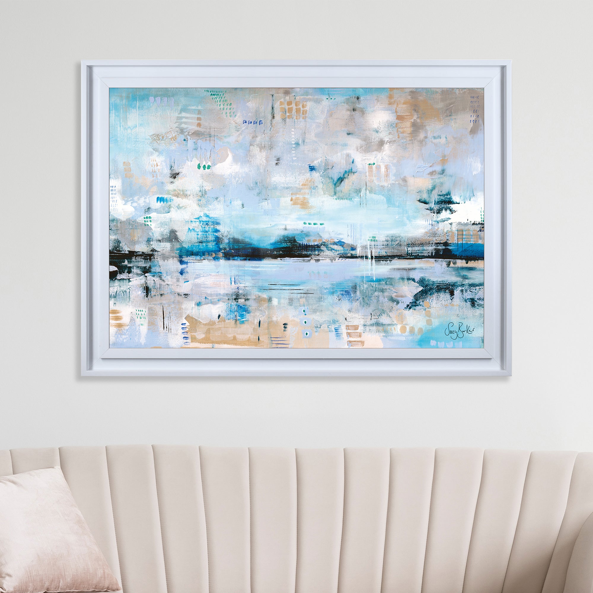 The Art Group Premium Edit Kairos Journey Framed Print Blue Price Comparisons | Compare The Build