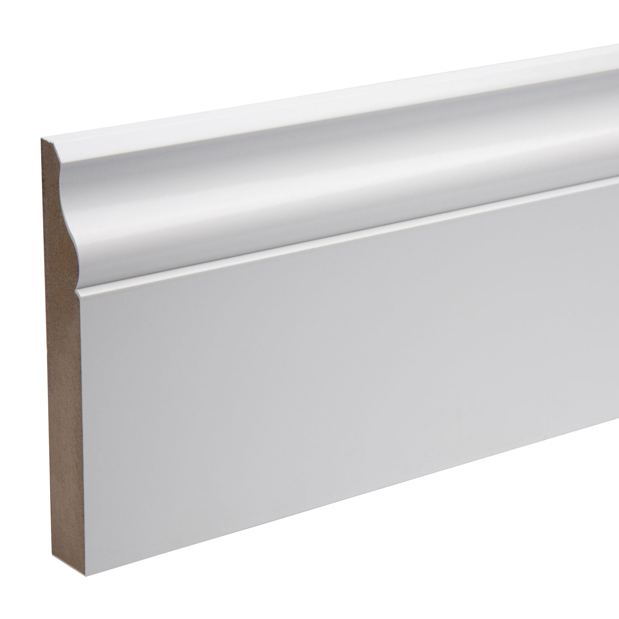 KOTA White MDF Ogee Skirting board (L)2.4m (W)119mm (T)18mm | Compare The Build