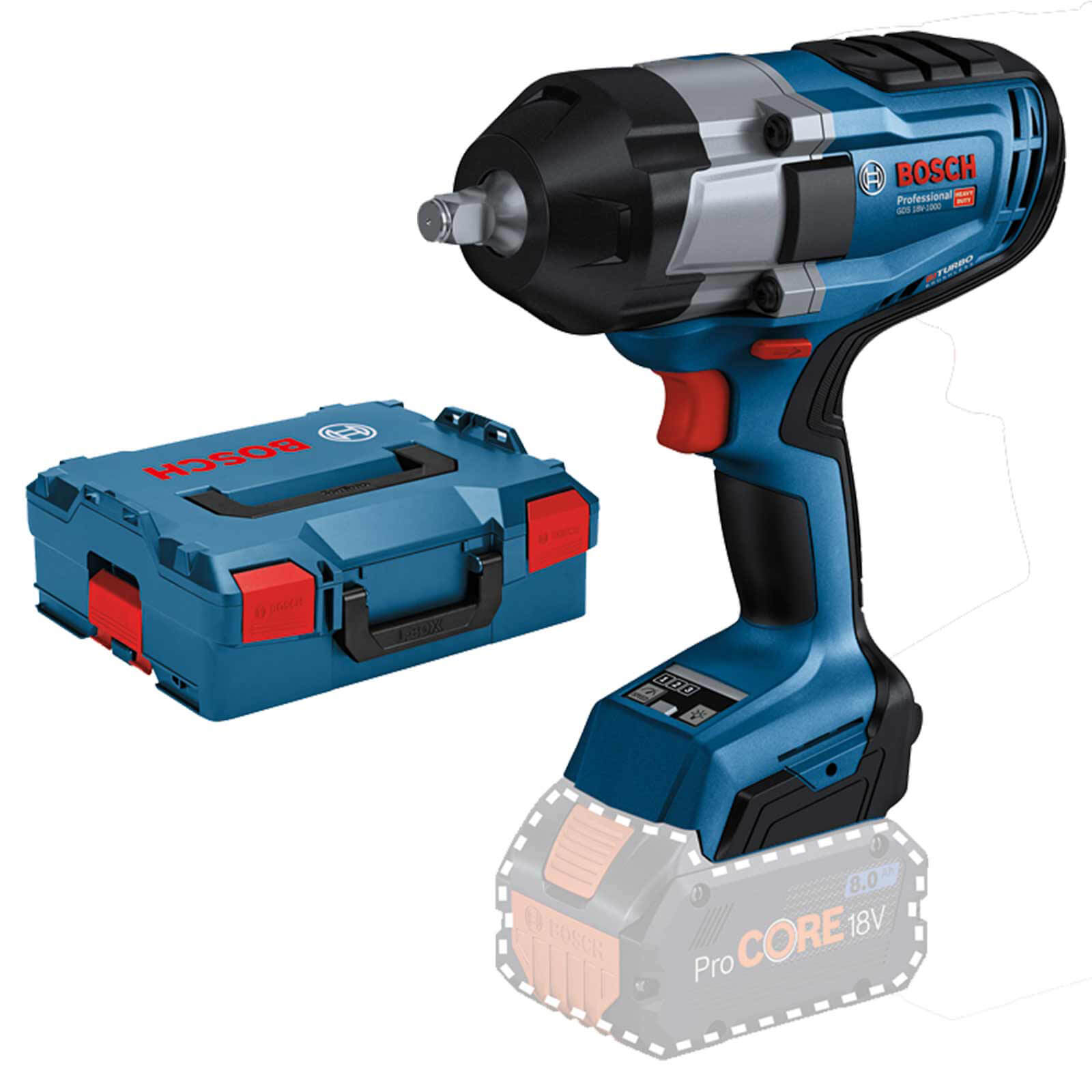 Bosch GDS 18V-1000 BITURBO 18v Cordless Brushless High Torque ½” Drive Impact Wrench No Batteries No Charger Case Price Comparisons | Compare The Build