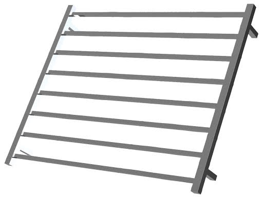 Warmup Hawthorn Electric 8 Bar Striaght Ladder Polished Heated Towel Rail 912 x 620mm - 115W Price Comparisons | Compare The Build