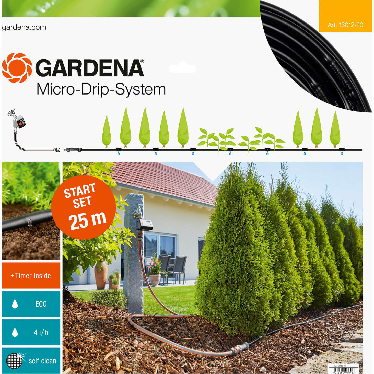 Gardena MICRO DRIP M Above Ground Water Irrigation and Timer Starter Set Price Comparisons | Compare The Build