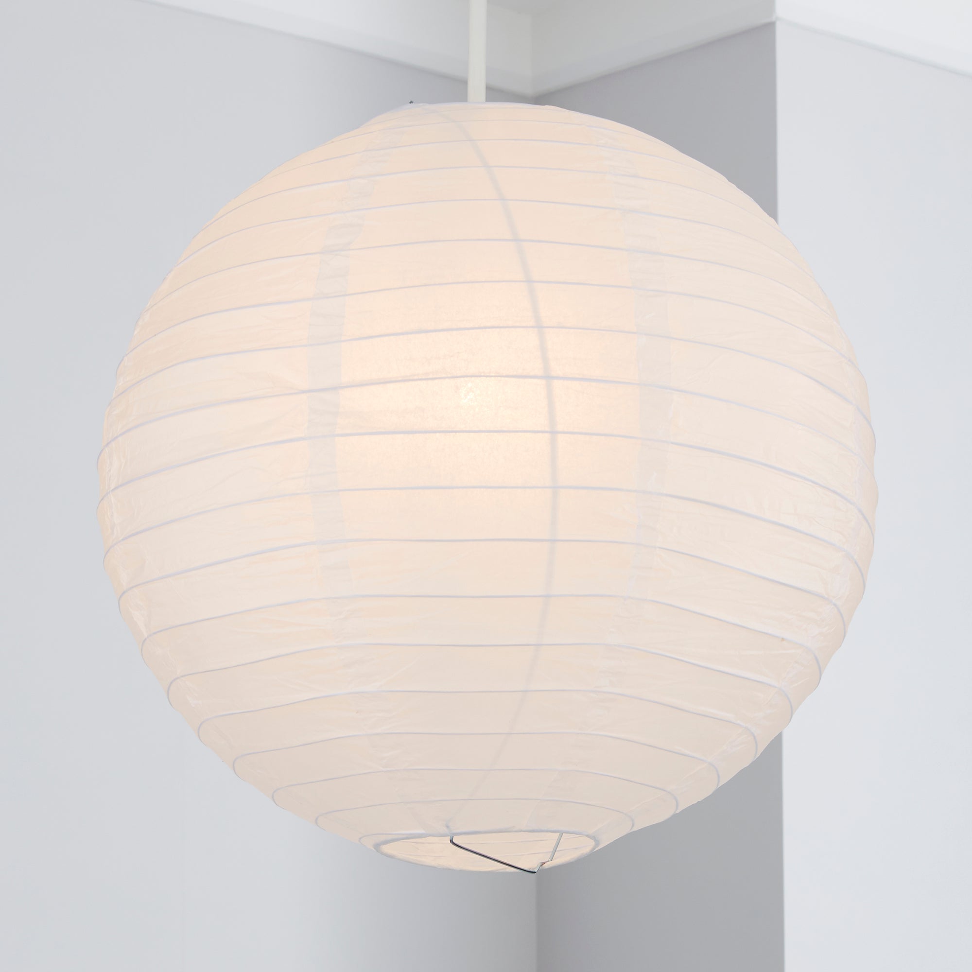 Paper Lantern 35cm White Easy Fit Pendant White Price Comparisons | Compare The Build