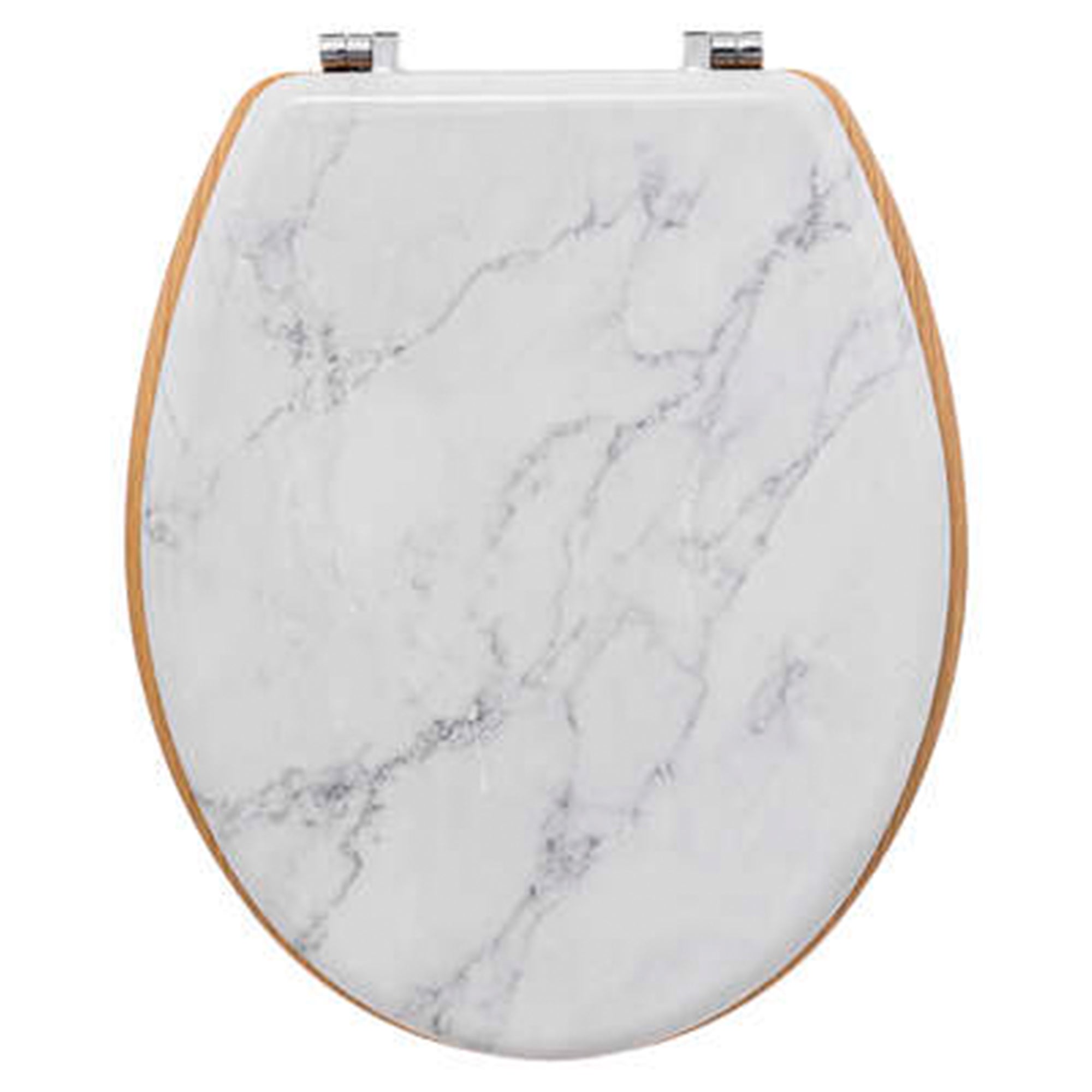 Lea Marble Effect Toilet Seat White Price Comparisons | Compare The Build