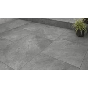 Swinsty Light Grey Matt Outdoor Porcelain Paving Tile - 600 x 600 x 20mm - Pack of 2 Price Comparisons | Compare The Build