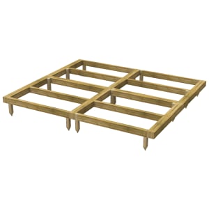 Power Sheds 8 x 8ft Pressure Treated Garden Building Base Kit Price Comparisons | Compare The Build