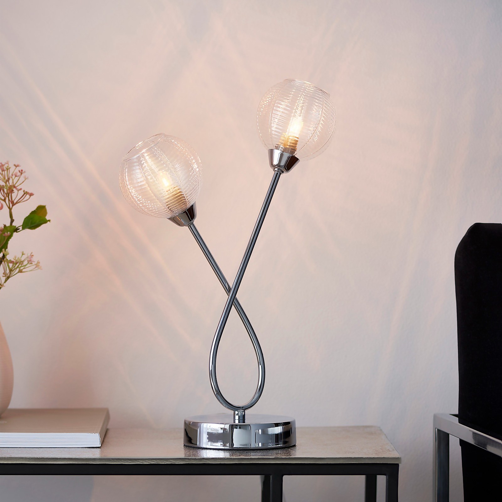 Tatton Table Lamp - Chrome | Compare The Build