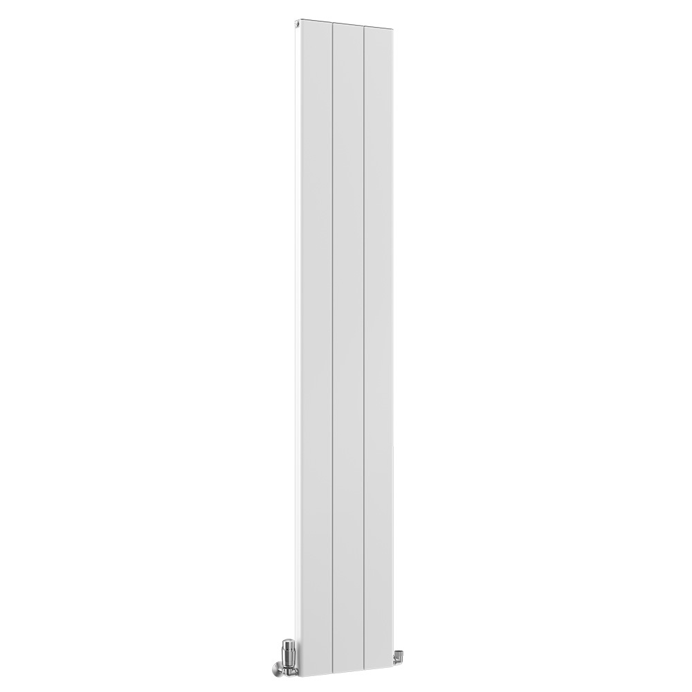 Nordic Beta Aluminium Designer Vertical Radiator, Gloss White, 1834mm x 340mm Price Comparisons | Compare The Build