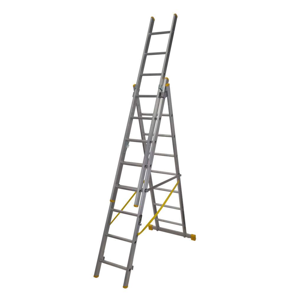 Youngman Combi 100 4-Way Combination Ladder 3 Section - 2.51m 34138100 | Compare The Build