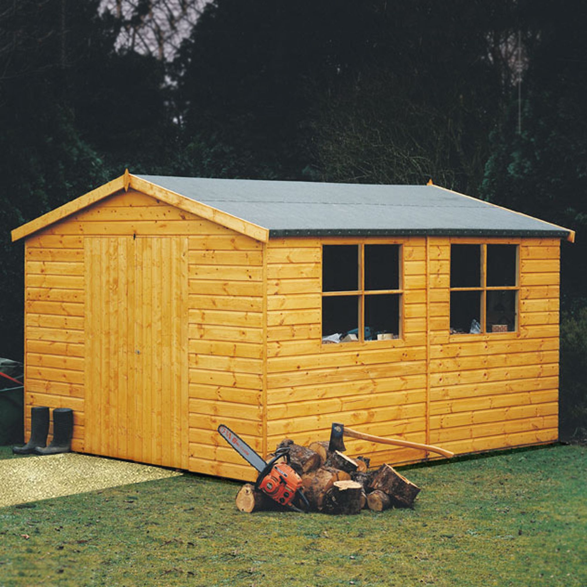 Shire Bison 16X10 Apex Shiplap Wooden Workshop Price Comparisons | Compare The Build