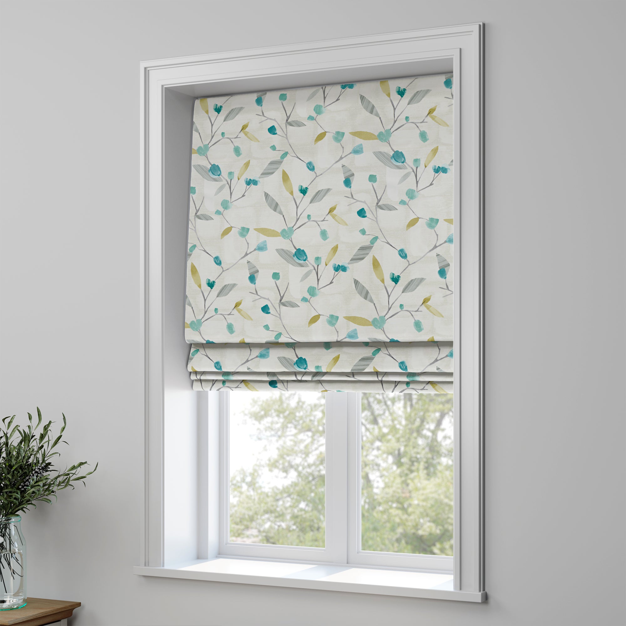 Eva Made to Measure Roman Blind Eva Teal Price Comparisons | Compare The Build