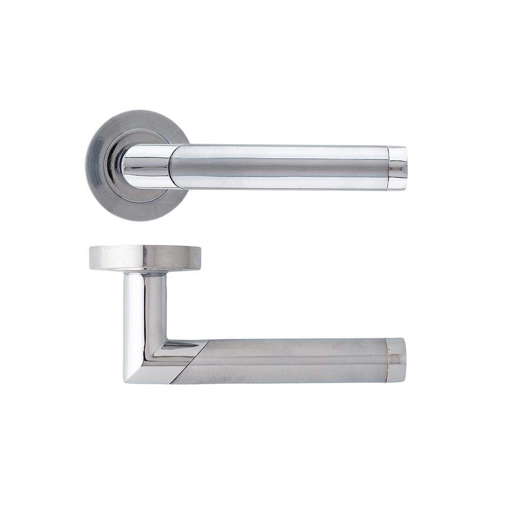 Deanta Augustus Matt/Polished Chrome Lever On Rose Door Handle DHAGHNDMCP Price Comparisons | Compare The Build