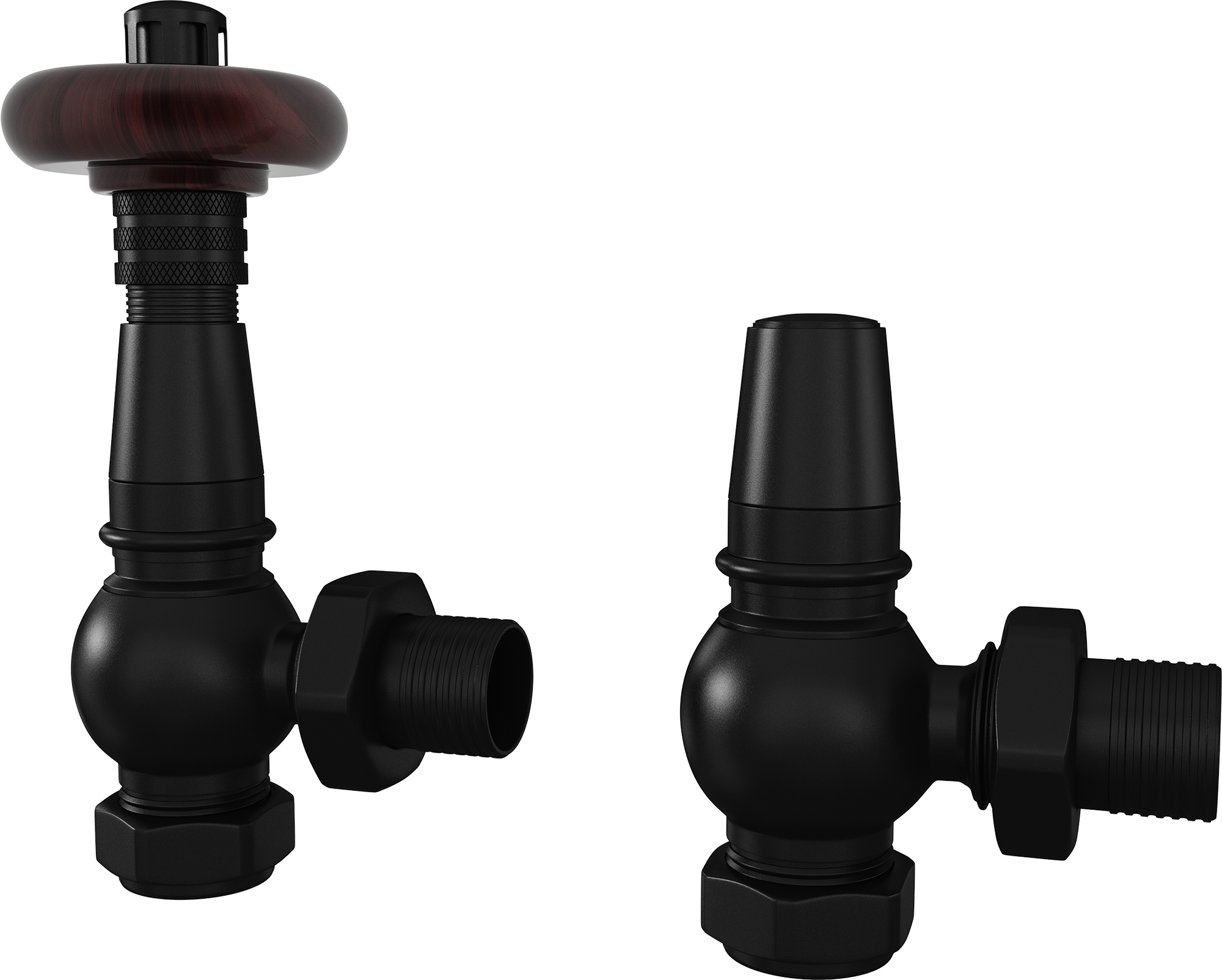 Trade Direct Thermostatic Valves, Heritage, Black Angled - 8mm Price Comparisons | Compare The Build