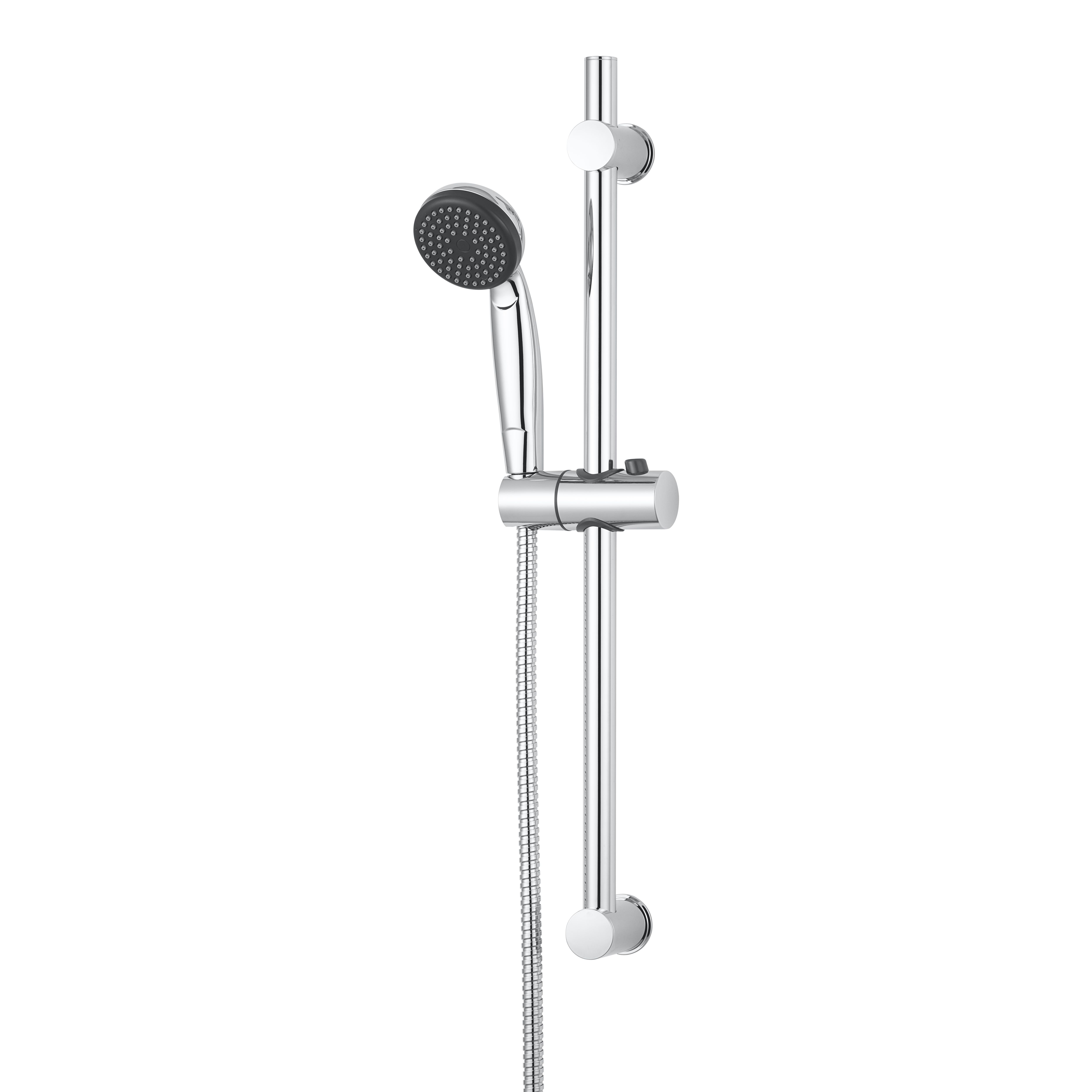 GoodHome Blyth Single-Spray Pattern Chrome Effect Shower Kit Price Comparisons | Compare The Build