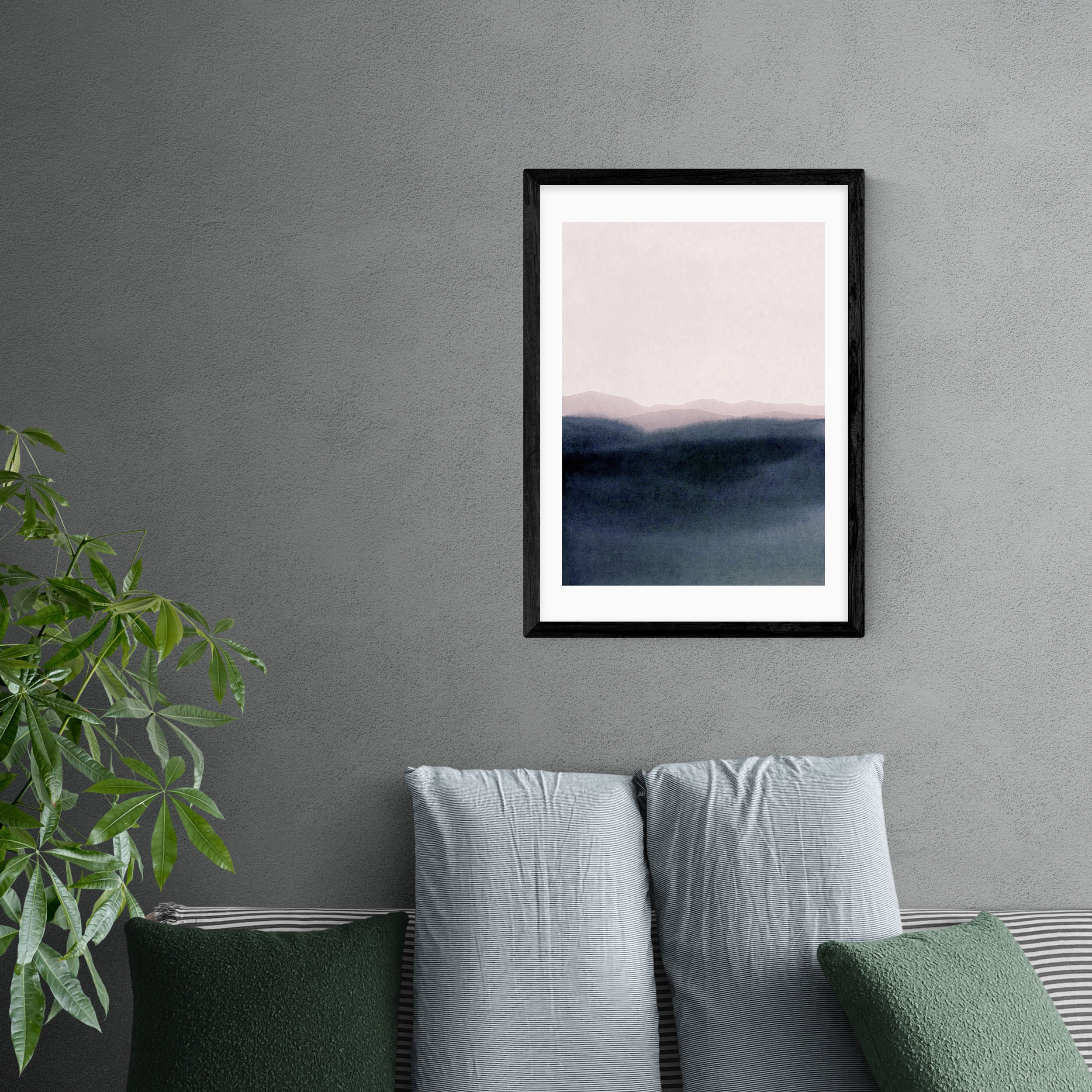 East End Prints Dusk Scenery Print Navy Price Comparisons | Compare The Build