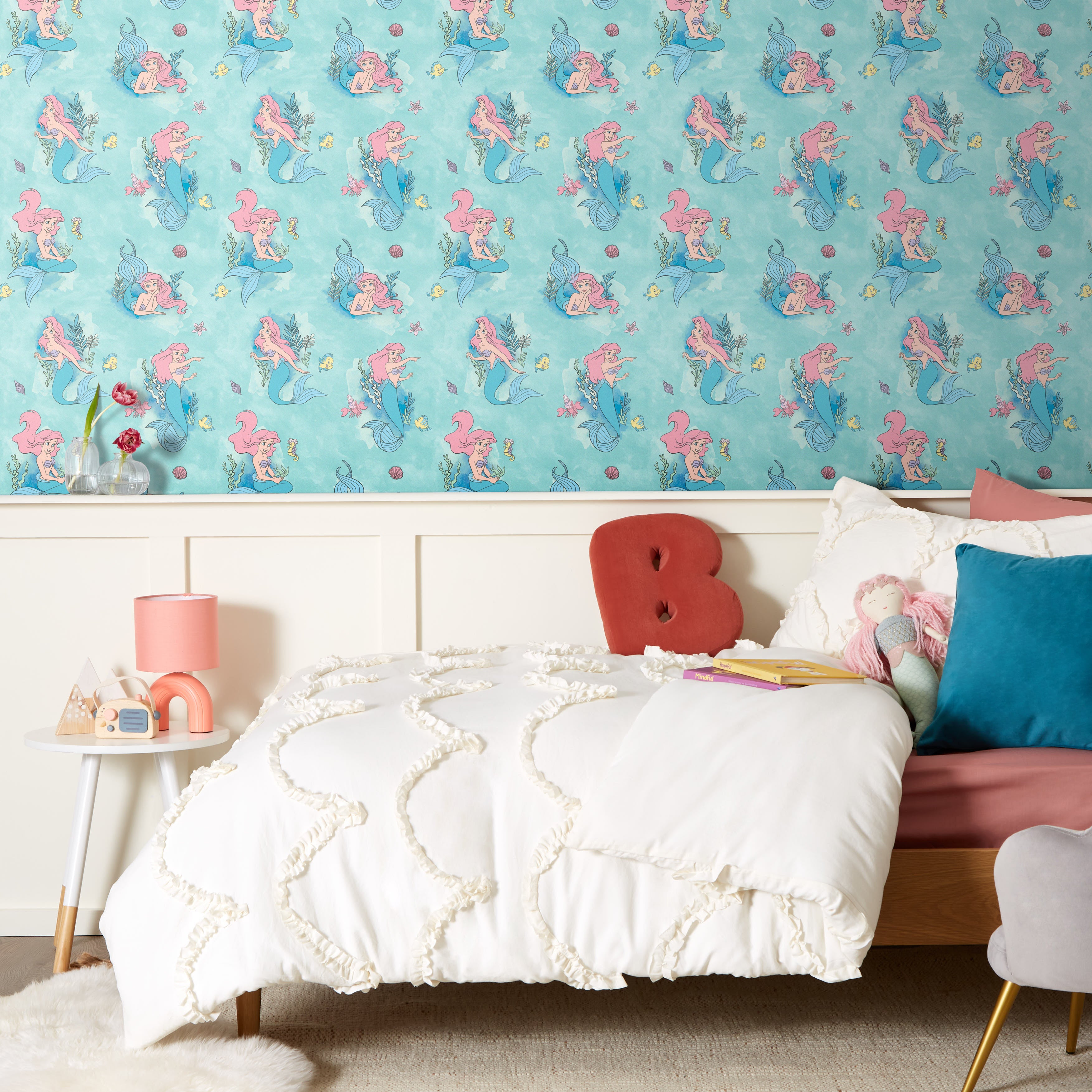 Disney The Little Mermaid Wallpaper Blue Price Comparisons | Compare The Build