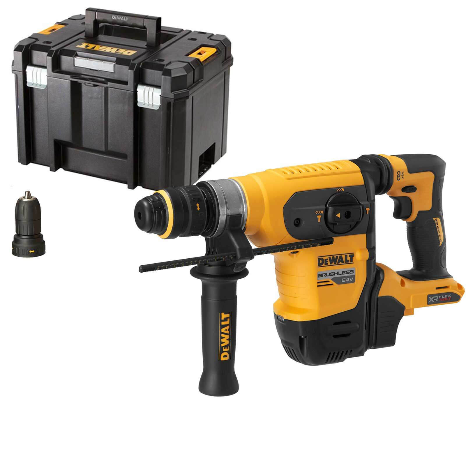 DeWalt DCH417 54v XR Cordless Brushless SDS Plus Multi Hammer Drill No Batteries No Charger Case Price Comparisons | Compare The Build