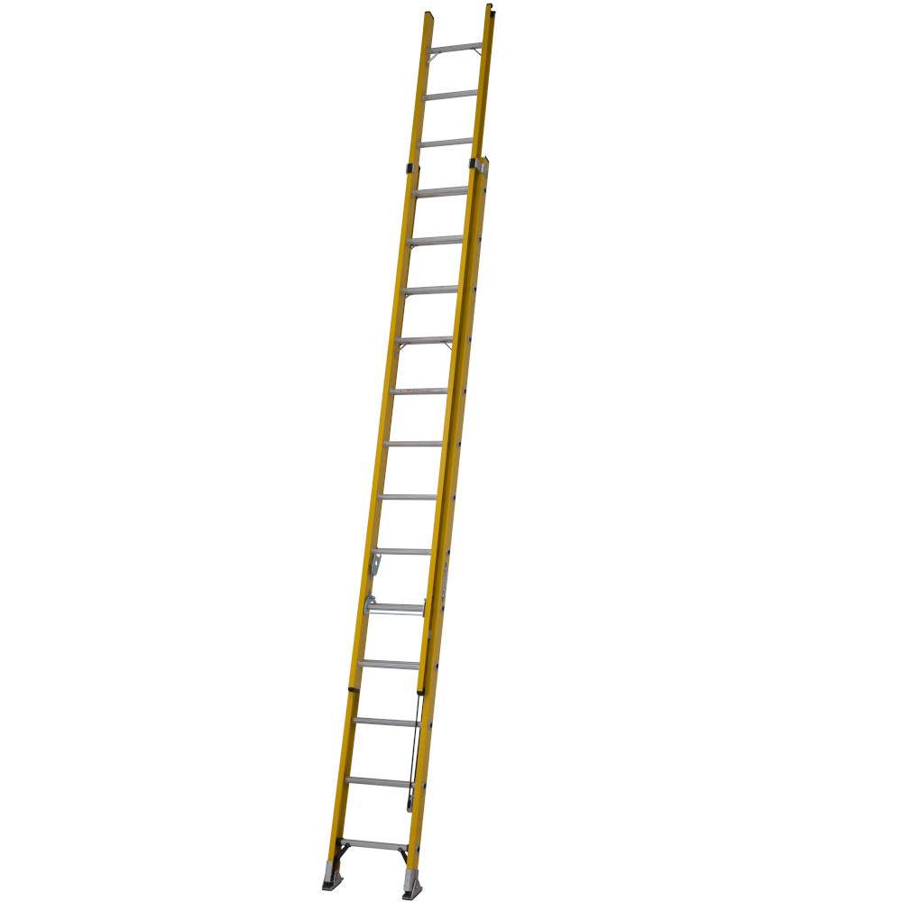 Werner 3.9m Alflo Trade Fibreglass Extension Ladder - BS EN131 77539 Price Comparisons | Compare The Build