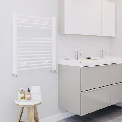 Blyss 363W Flat Electric White Towel Warmer (H)700mm (W)600mm | Compare The Build