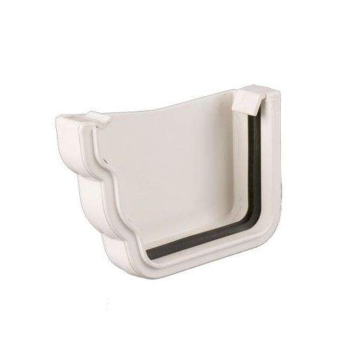 Plastic Guttering Ogee Prostyle External Stop End LH 106mm - White Brett Martin BR087LW Price Comparisons | Compare The Build