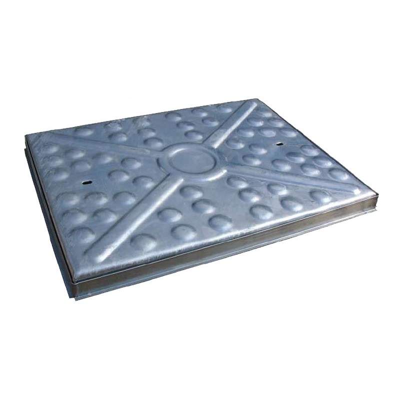 Steel Access Manhole Cover and Frame 600mm x 450mm - 25 Tonne Galvanised Steel EJ 55CG Price Comparisons | Compare The Build