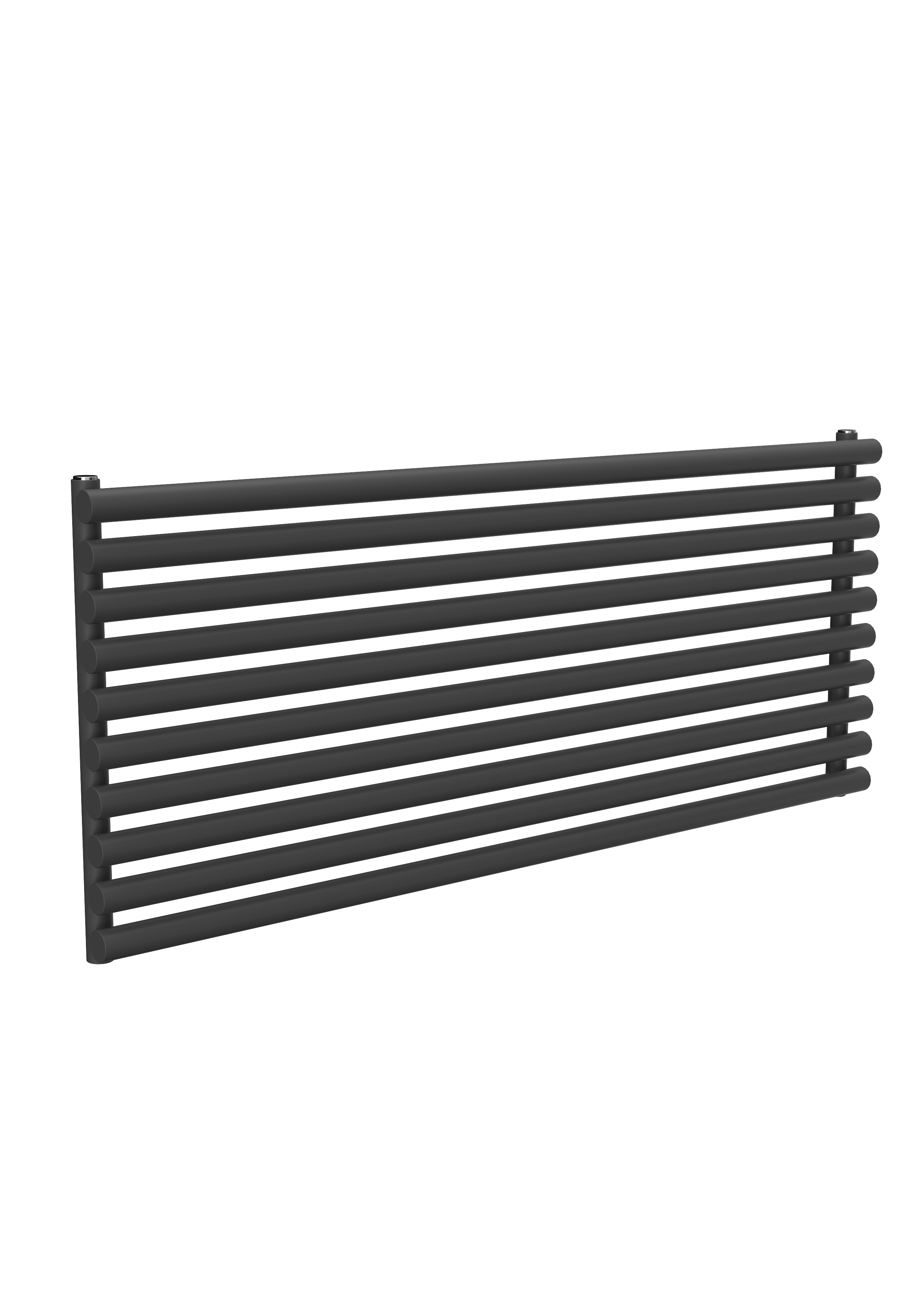 Reina Roda Horizontal Designer Radiator, Anthracite, 590mm x 1400mm | Compare The Build