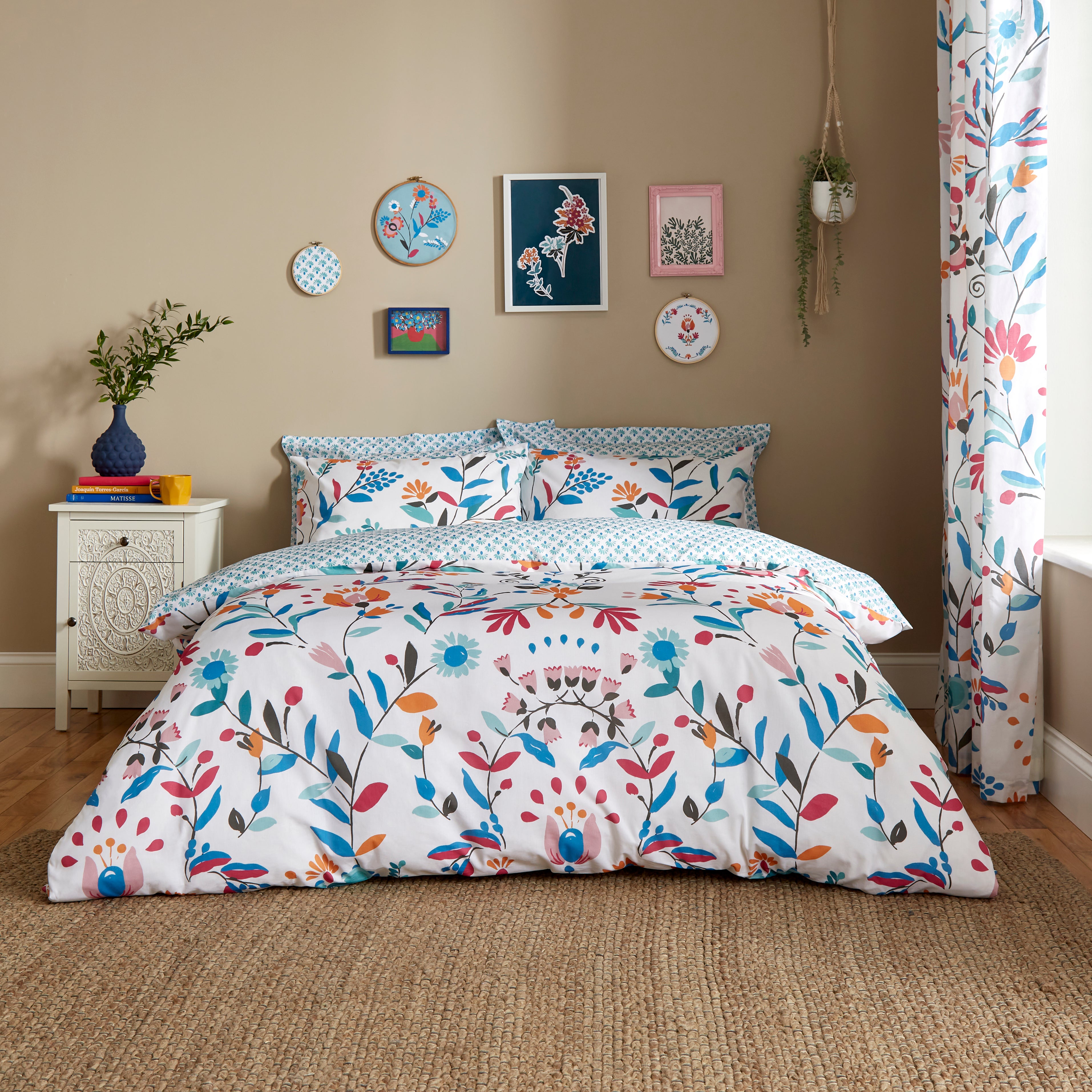 Norah Teal Duvet Cover and Pillowcase Set Teal (Blue) Price Comparisons | Compare The Build