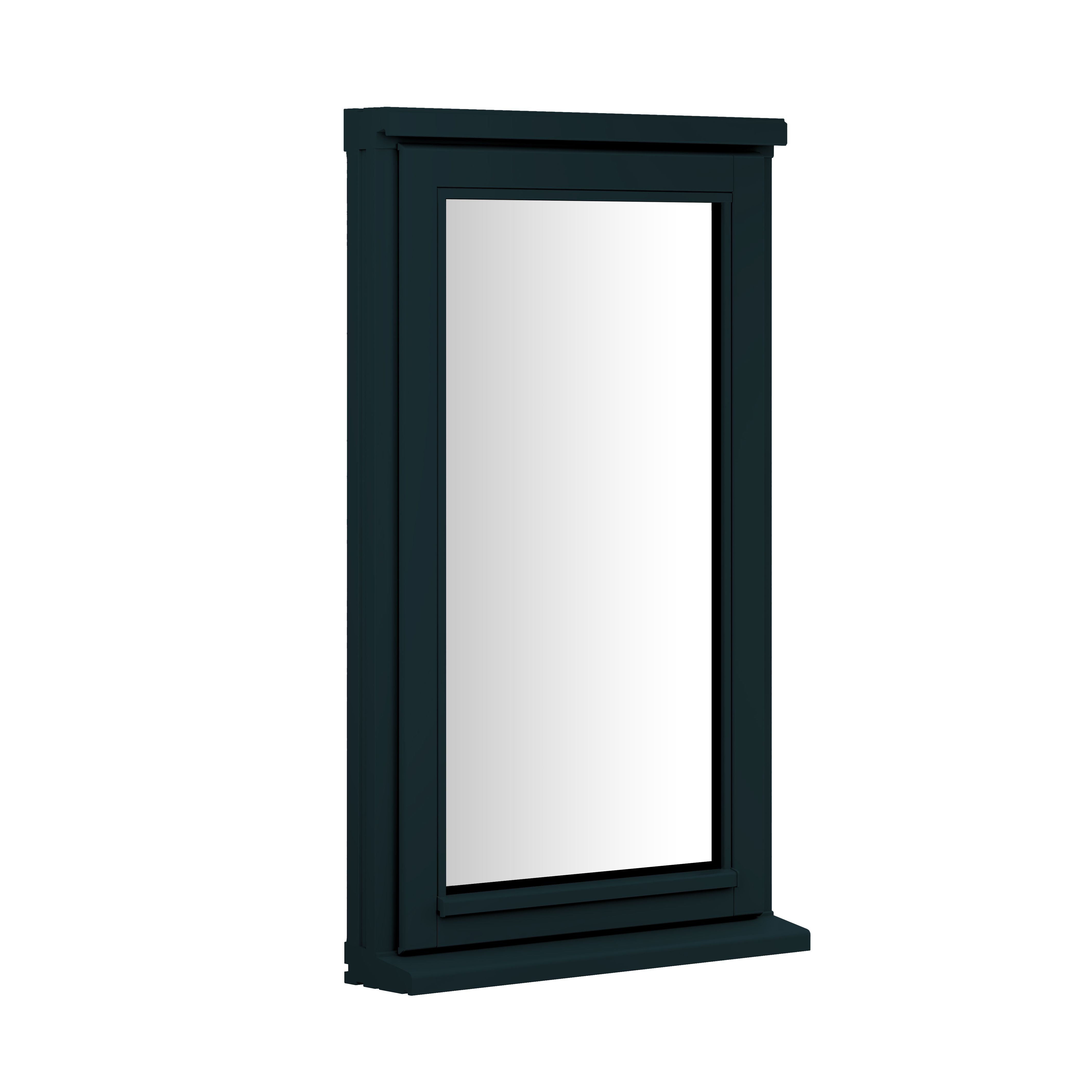 Clear Double Glazed Anthracite Grey Timber Top Hung Window, (H)745mm (W)625mm | Compare The Build