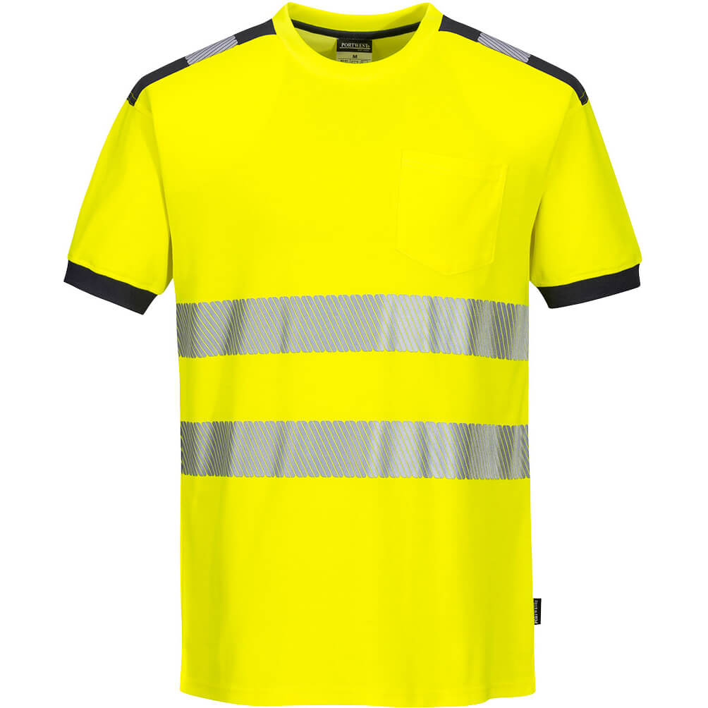 Portwest PW3 Hi Vis T Shirt Yellow / Grey 2XL Price Comparisons | Compare The Build