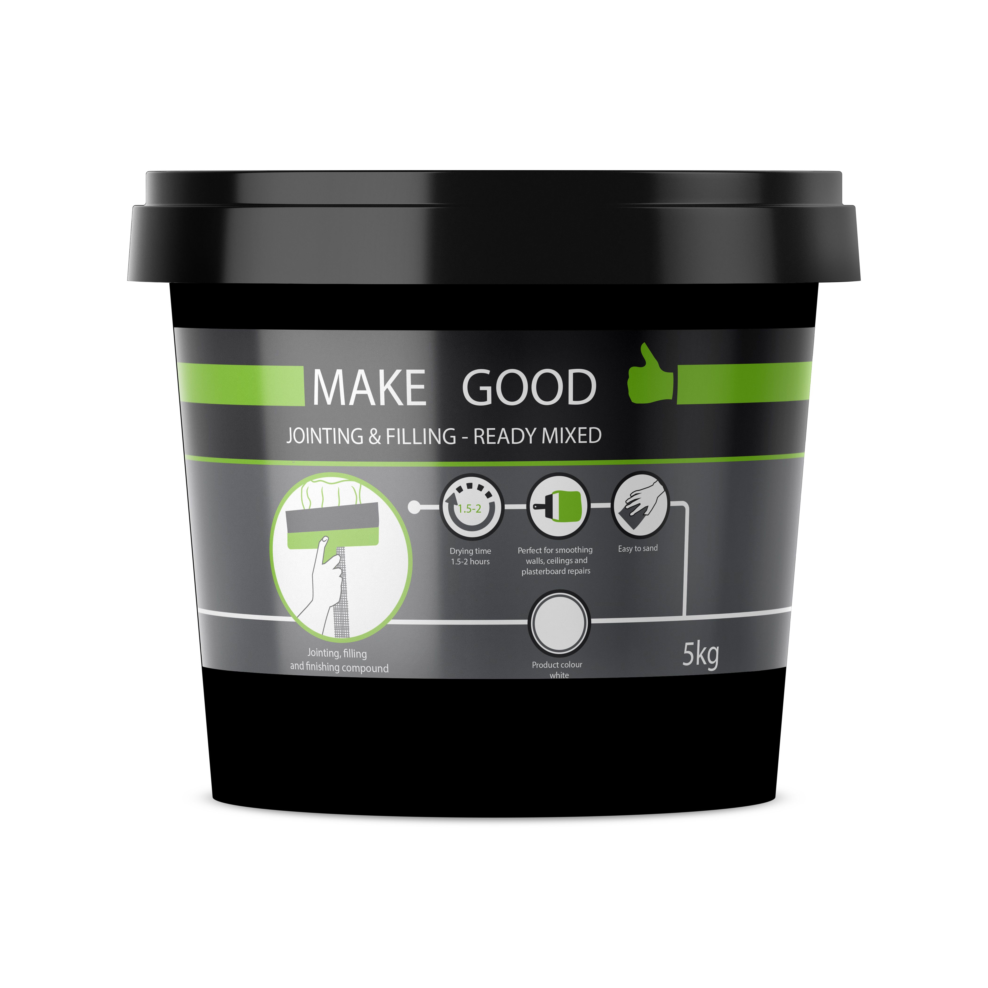 Make Good Plasterboard Jointing, Filling & Finishing Compound, 5Kg Tub Price Comparisons | Compare The Build