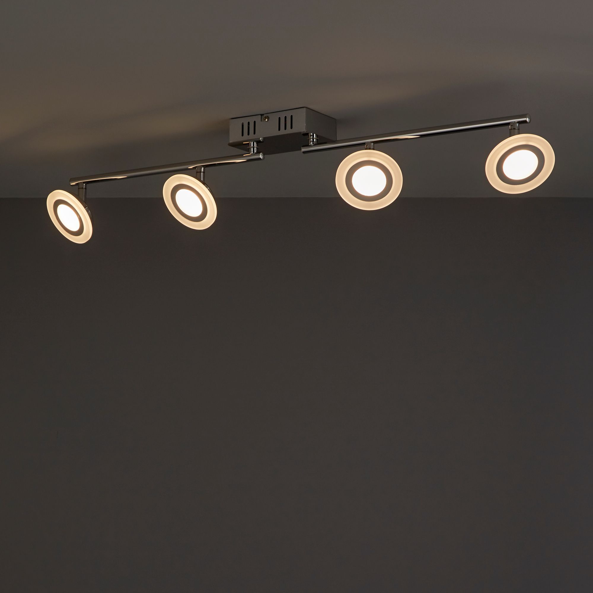 Colours Harpies Chrome Effect Mains-Powered 4 Lamp Spotlight Price Comparisons | Compare The Build