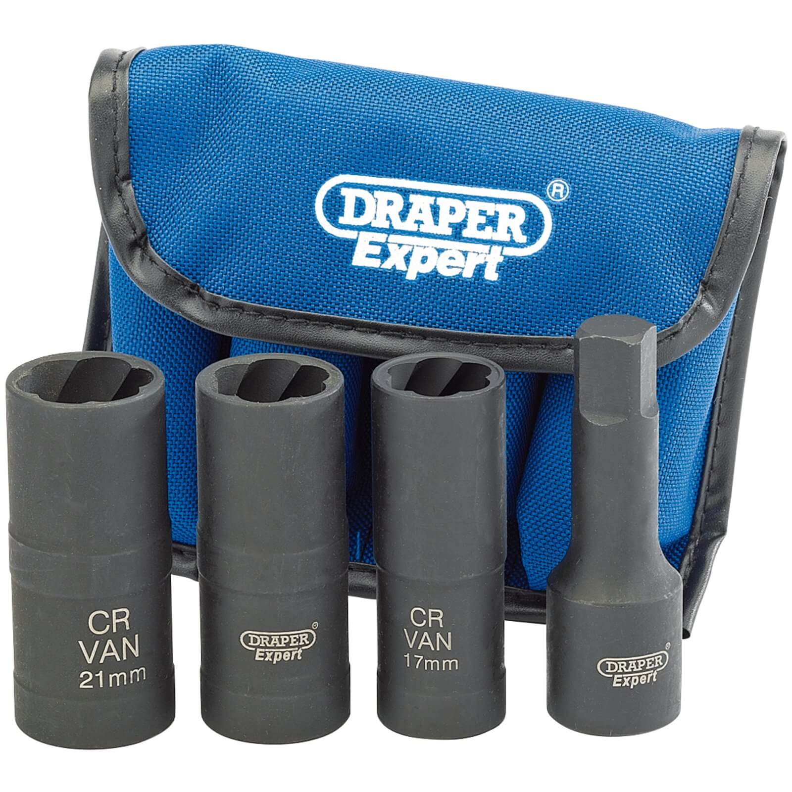 Draper Expert 4 Piece 1/2" Drive Double Ended Wheel Nut Socket Set 1/2" Price Comparisons | Compare The Build