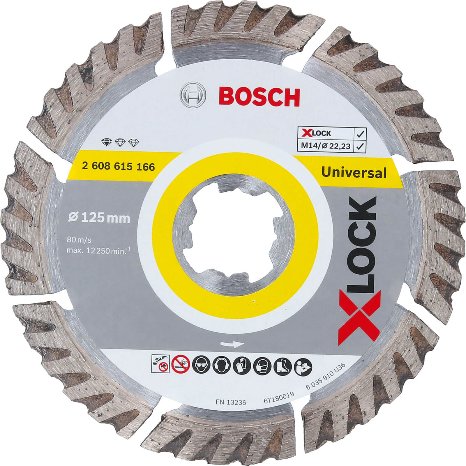 Bosch X Lock Standard Diamond Cutting Disc 125mm 1.6mm 22mm | Compare The Build