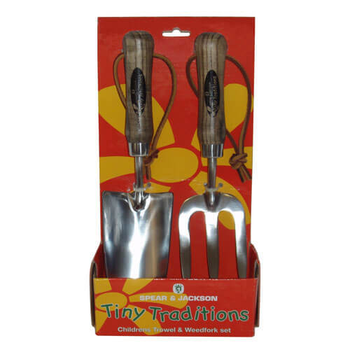 Spear and Jackson Tiny Traditions Childrens Trowel and Weedfork Set | Compare The Build