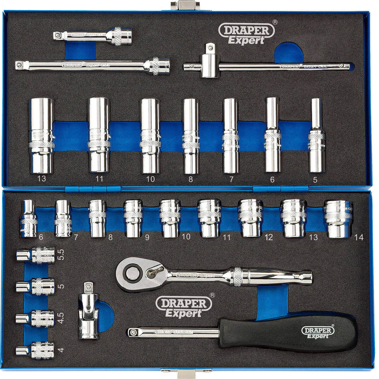 Draper Expert 26 Piece 1/4" Drive Socket Set Metric 1/4" Price Comparisons | Compare The Build